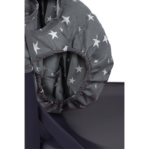 Sevi Bebe Kumaş Mama Sandalyesi - Pembe Yıldız 152-2