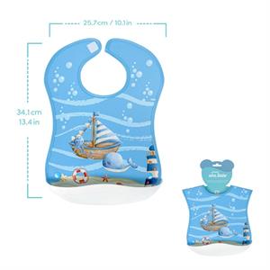 Sevi Bebe Plastik Cepli Önlük - Deniz Feneri 72-204