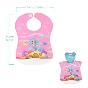 Sevi Bebe Plastik Cepli Önlük - Deniz Kızı 72-205