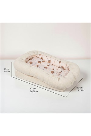 Sevi Bebe Teddy Anne Yanı Refllü Yatağı - Ekru 216-5
