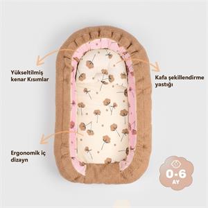 Sevi Bebe Teddy Anne Yanı Yatağı - Kahverengi 280-14
