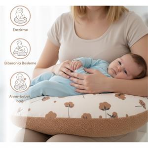 Sevi Bebe Teddy Emzirme Minderi - Ekru 77-5