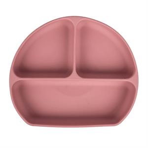 Sevi Bebe Vakum Taabanlı Silikon Tabak - Gül Kurusu 525-150