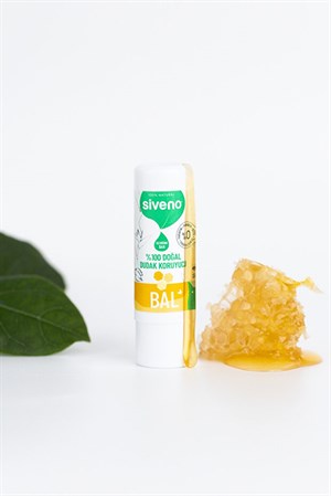 Siveno %100 Doğal Dudak Koruyucu Bal Bitkisel Lipbalm Dudak Kremi Nemlendirici Parlatıcı Onarıcı 6 G