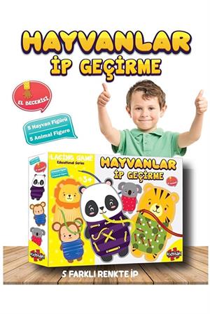 Toysan Hayvanlar İp Geçirme Kds-9024