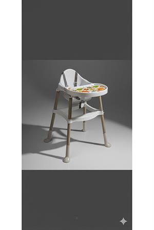 Vektör Eko Bebek Mama Sandalyesi Beyaz