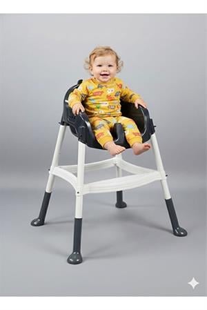 Vektör Lüx Bebek Mama Sandalyesi Gri