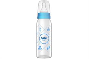 Wee Baby Baby Kiraz Uçlu Cam Biberon / 250 Ml Kod:876 Karma Renk