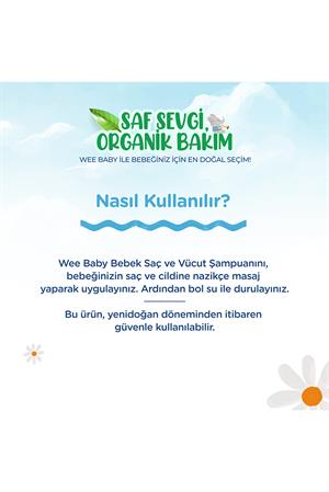 Wee Baby Bebek Saç ve Vücut Şampuanı 500 ML
