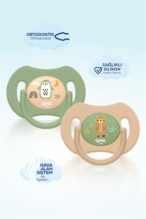 Wee Baby Duo Simetrik Uçlu Emzik 6-18 Ay No:2