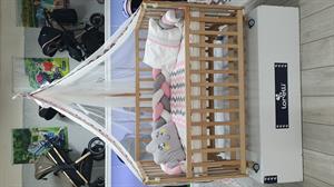ABC Baby Zigzag 60x120 Beşik Örgülü Uyku Seti - Pembe Gri