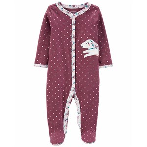 Carters Kız Bebek Puantiye Desenli Tulum