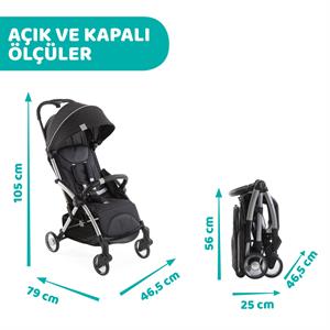 Chicco Goody Plus Bebek Arabası - Grey Mist