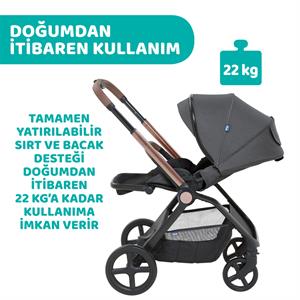 Chicco Mysa Bebek Arabası - Silver Grey