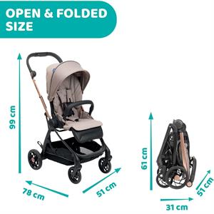 Chicco One4Ever Bebek Arabası - Desert Taupe