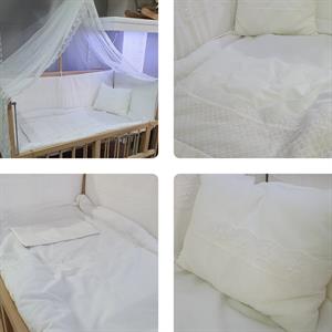 Coolbaby Naturel 60x120 Beşik Uyku Seti - Beyaz