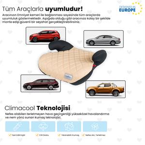 Coolbaby Oto Koltuğu Yükseltici - Bej