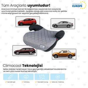 Coolbaby Oto Koltuğu Yükseltici - Gri