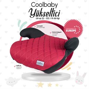 Coolbaby Oto Koltuğu Yükseltici - Kırmızı