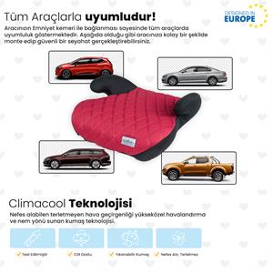 Coolbaby Oto Koltuğu Yükseltici - Kırmızı