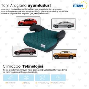 Coolbaby Oto Koltuğu Yükseltici - Yeşil