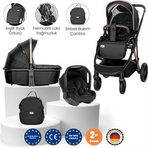 Lorelli Aria Travel Sistem Bebek Arabası - Black