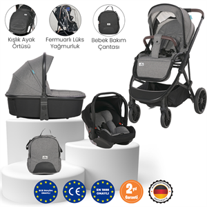 Lorelli Aria Travel Sistem Bebek Arabası - Grey