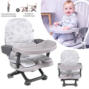 Lorelli Ego Plus Portatif Mama Sandalyesi - White Fluff