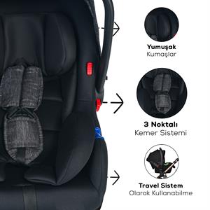 Lorelli Fiorano Kabin Boy & Travel Set Bebek Arabası - Dolphin Grey