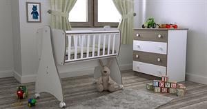 Lorelli First Dream Anne Yanı Beşik - White&Coffee