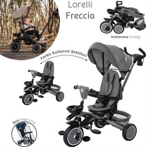 Lorelli Freccia Katlanabilir Çift Yönlü Üç Tekerlekli Bisiklet -Grey Black