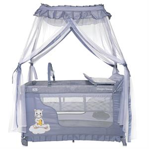 Lorelli Magic Sleep Park Yatak Beşik - Cool Grey Hippo