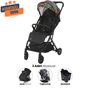 Lorelli Myla Kabin Boy Bebek Arabası - Flowers Tropical