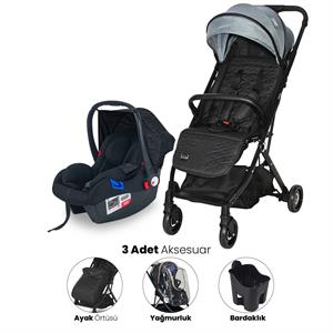 Lorelli Myla Kabin Boy & Travel Set Bebek Arabası - Arctic Blue