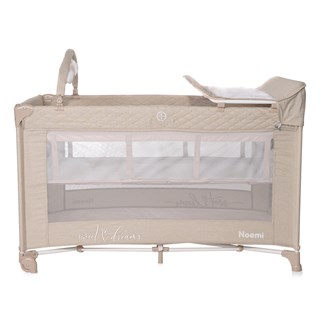 Lorelli Noemi 2 Layers Plus Park Yatak Beşik - Fog Beige Star