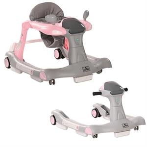 Lorelli Rider 2in1 Yürüteç & İlk Adım Arabası - Pink&Grey