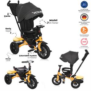 Lorelli Speedy Üç Tekerlekli Bisiklet - Yellow&Black