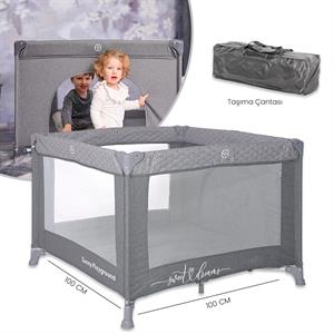 Lorelli Sunny Playground Oyun Parkı Oyun Alanı 100x100 CM - Cool Grey Star