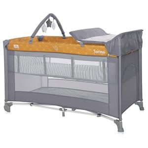 Lorelli Torino 2 Layers Plus Park Yatak Beşik - Lemon Curry Floral