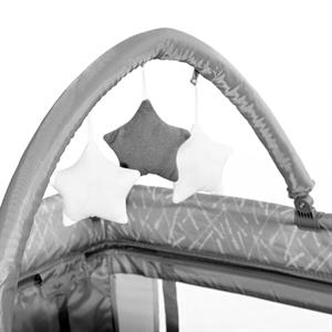 Lorelli Torino 2 Layers Plus Park Yatak Beşik - Grey Striped Elements