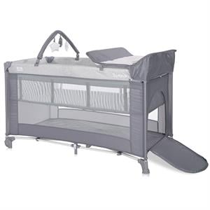 Lorelli Torino 2 Layers Plus Park Yatak Beşik - Grey Striped Elements