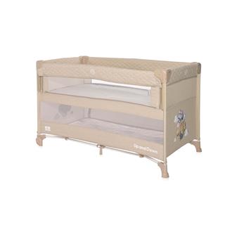 Lorelli Up And Down Anne Yanı Park Yatak - Fog Beige Flying Friends