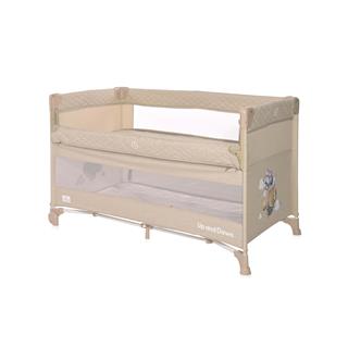 Lorelli Up And Down Anne Yanı Park Yatak - Fog Beige Flying Friends