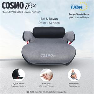 Lorelli Cosmo Fix New Isofix Oto Koltuğu Yükseltici - Gri