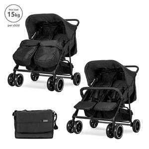 Lorelli Twin Ikiz Bebek Arabası – Black
