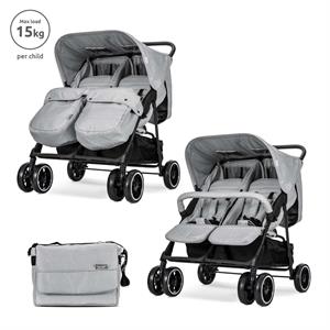 Lorelli Twin Ikiz Bebek Arabası – Cool Grey