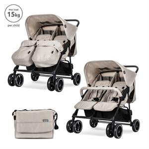 Lorelli Twin Ikiz Bebek Arabası – Beige