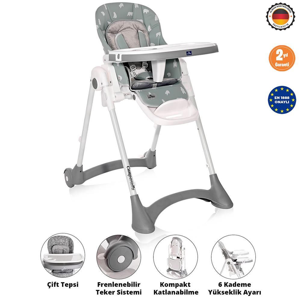  Lorelli Campanella Mama Sandalyesi - Blue Surf Bears