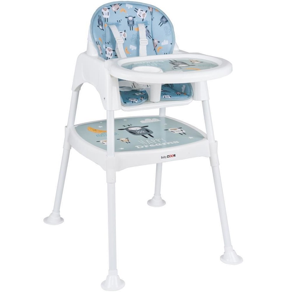 Babydoor Kuzu Çalışma Masalı Pedli Mama Sandalyesi 3 In 1 - Mavi