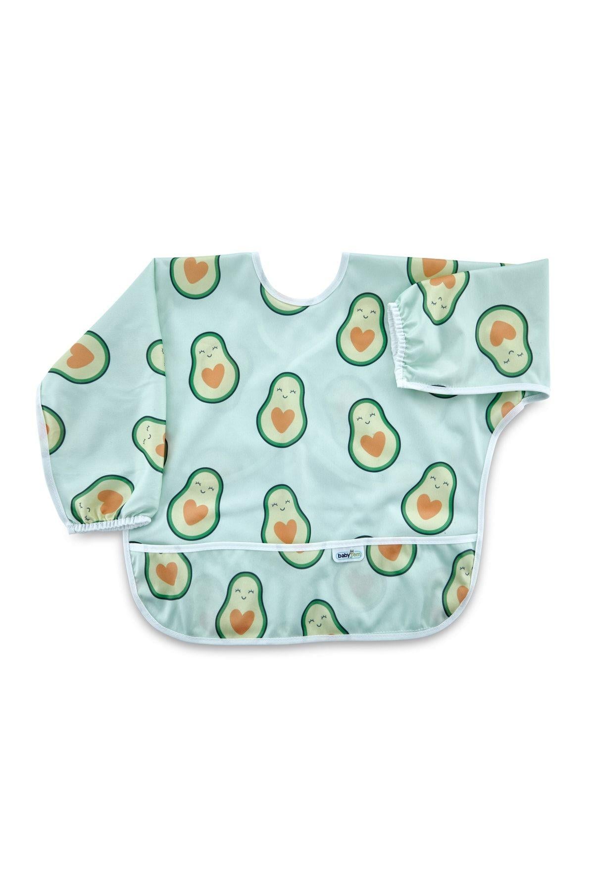 Babyjem Baskılı Blw Kollu Önlük Avakado Desen 784